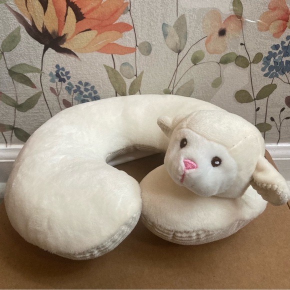 🌸 (2/$20) Kellytoys Plush Lamb Neck Pillow - Picture 1 of 5